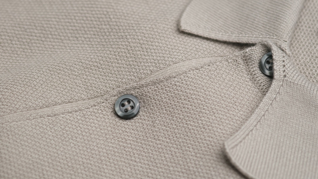 Roth - Sea Island Cotton Polo Shirt - Parchment