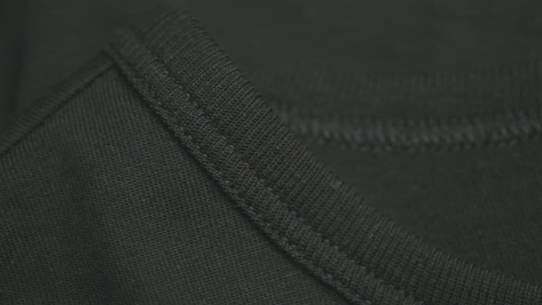 1950s THE ORIGINALS Loopwheeled Classic Fit Lightweight T-Shirt - Black