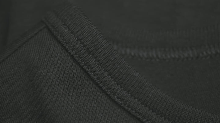 1950s THE ORIGINALS Loopwheeled Classic Fit Lightweight T-Shirt - Black